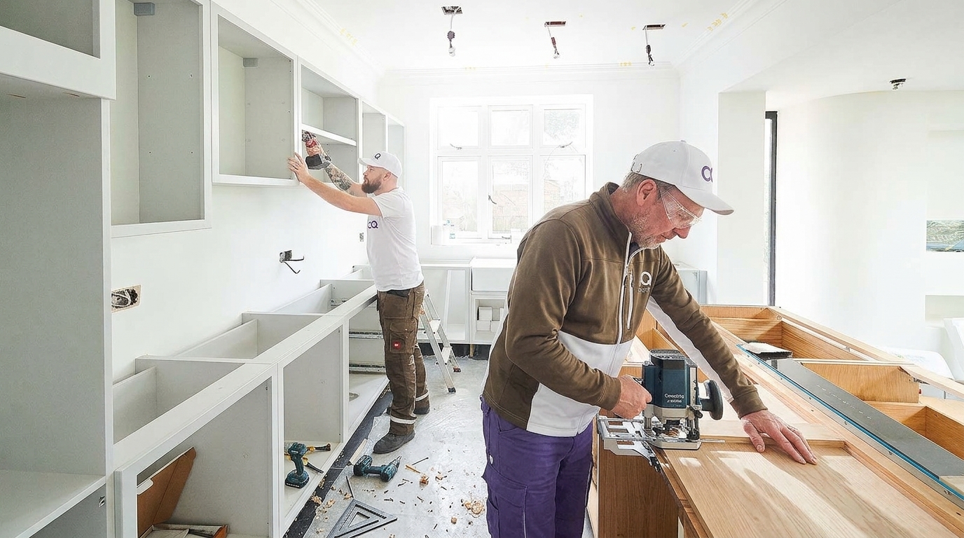 Fitted kitchen installation